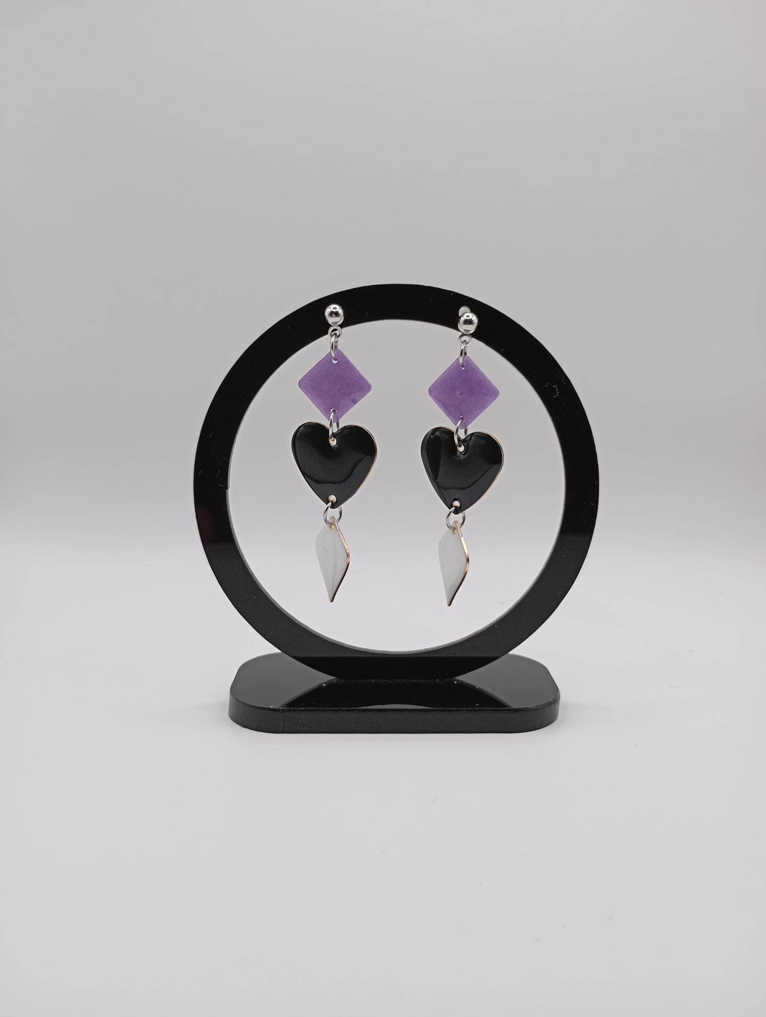 Boucles d'oreilles colorées