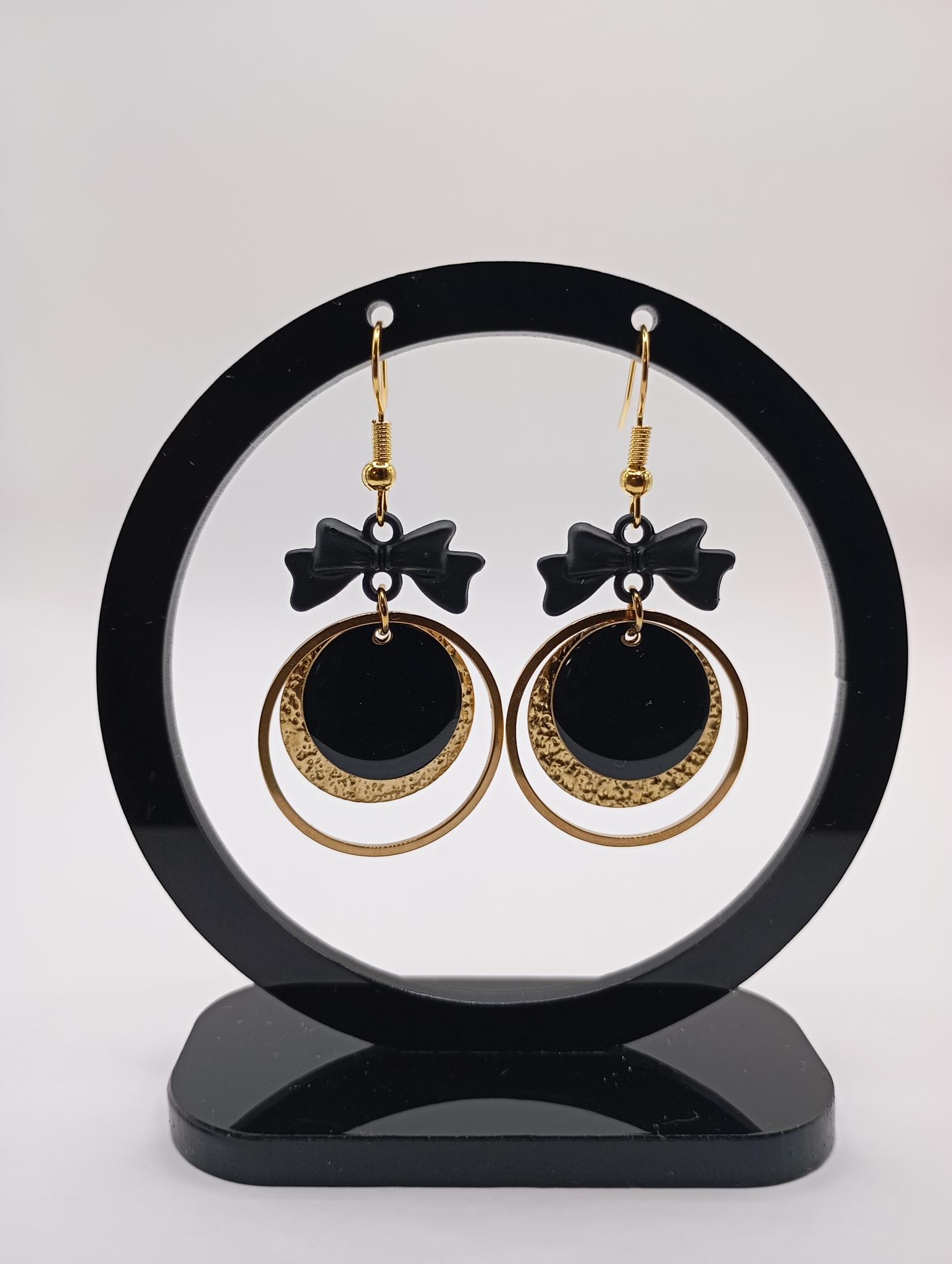 Boucles d'oreilles  nœud papillon