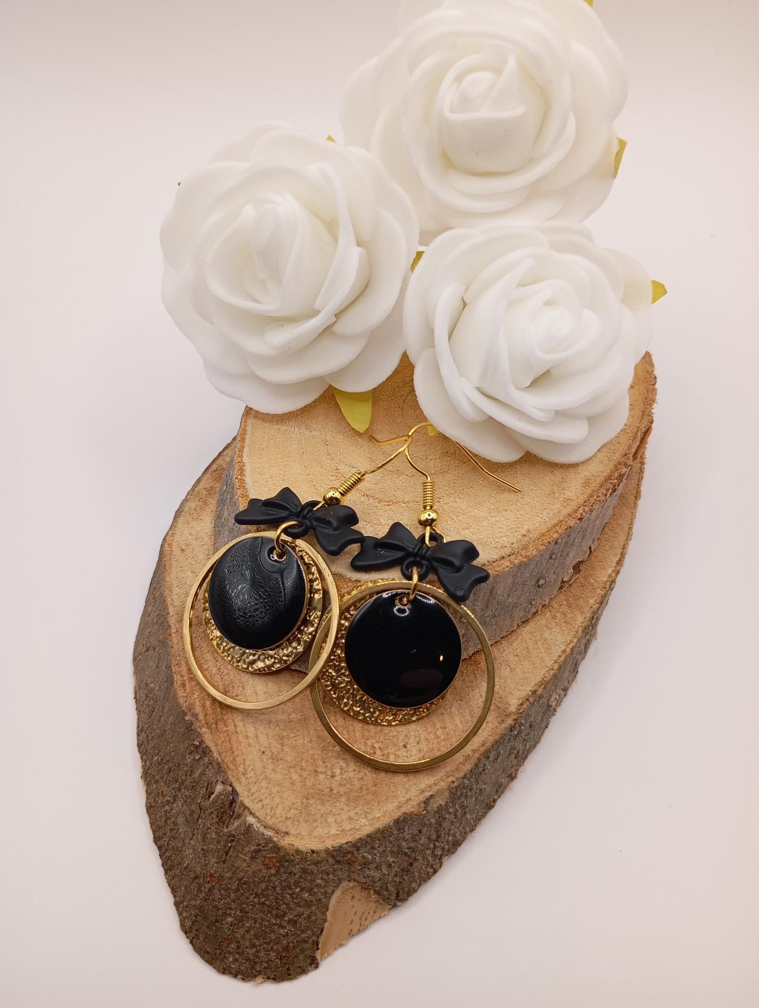 Boucles d'oreilles  nœud papillon