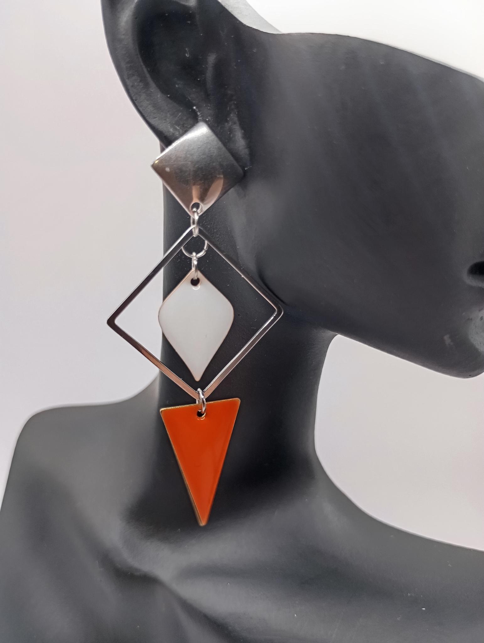 Boucles d'oreilles géométrique