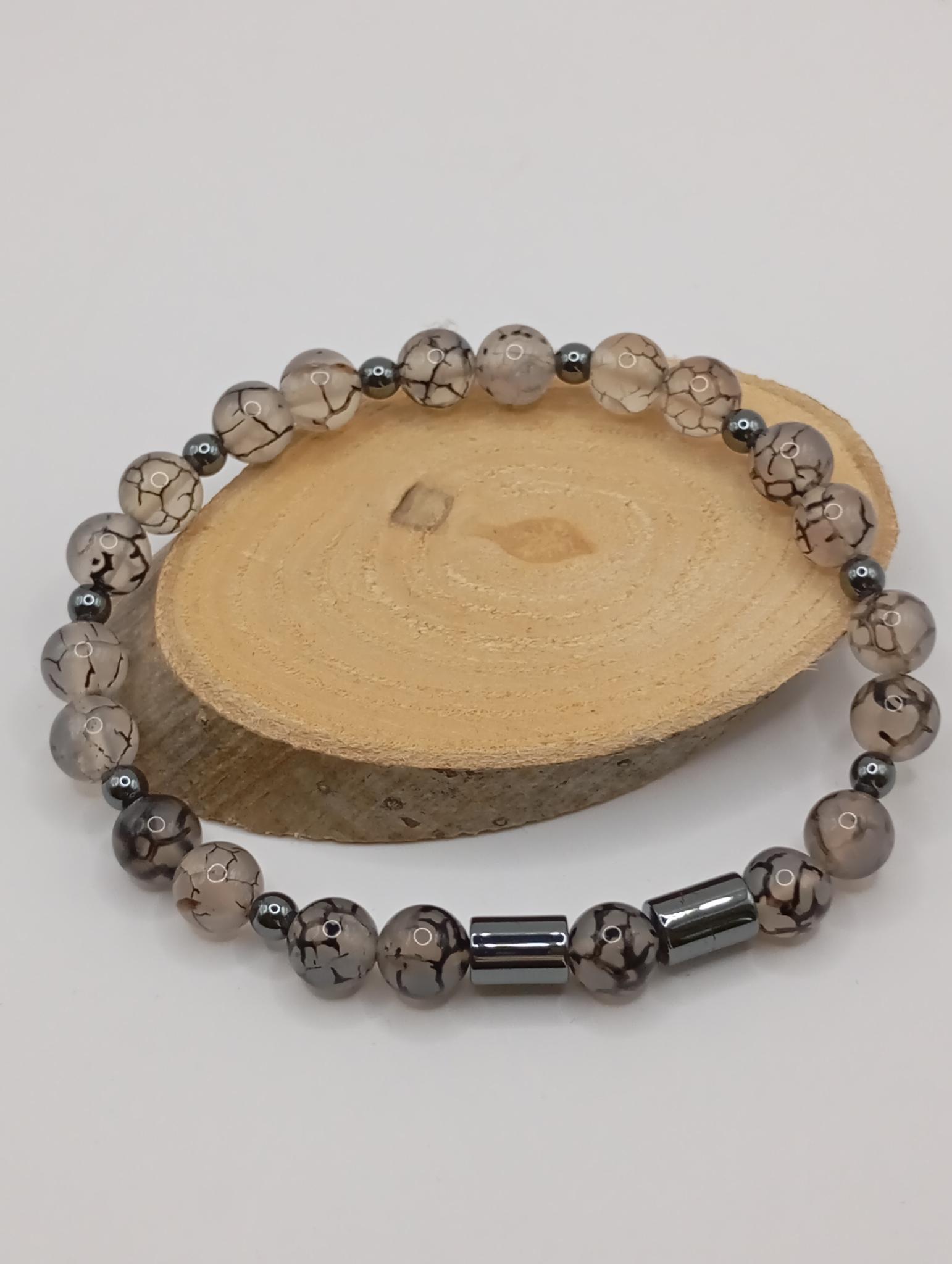 Bracelet en Agate Veine de Dragon