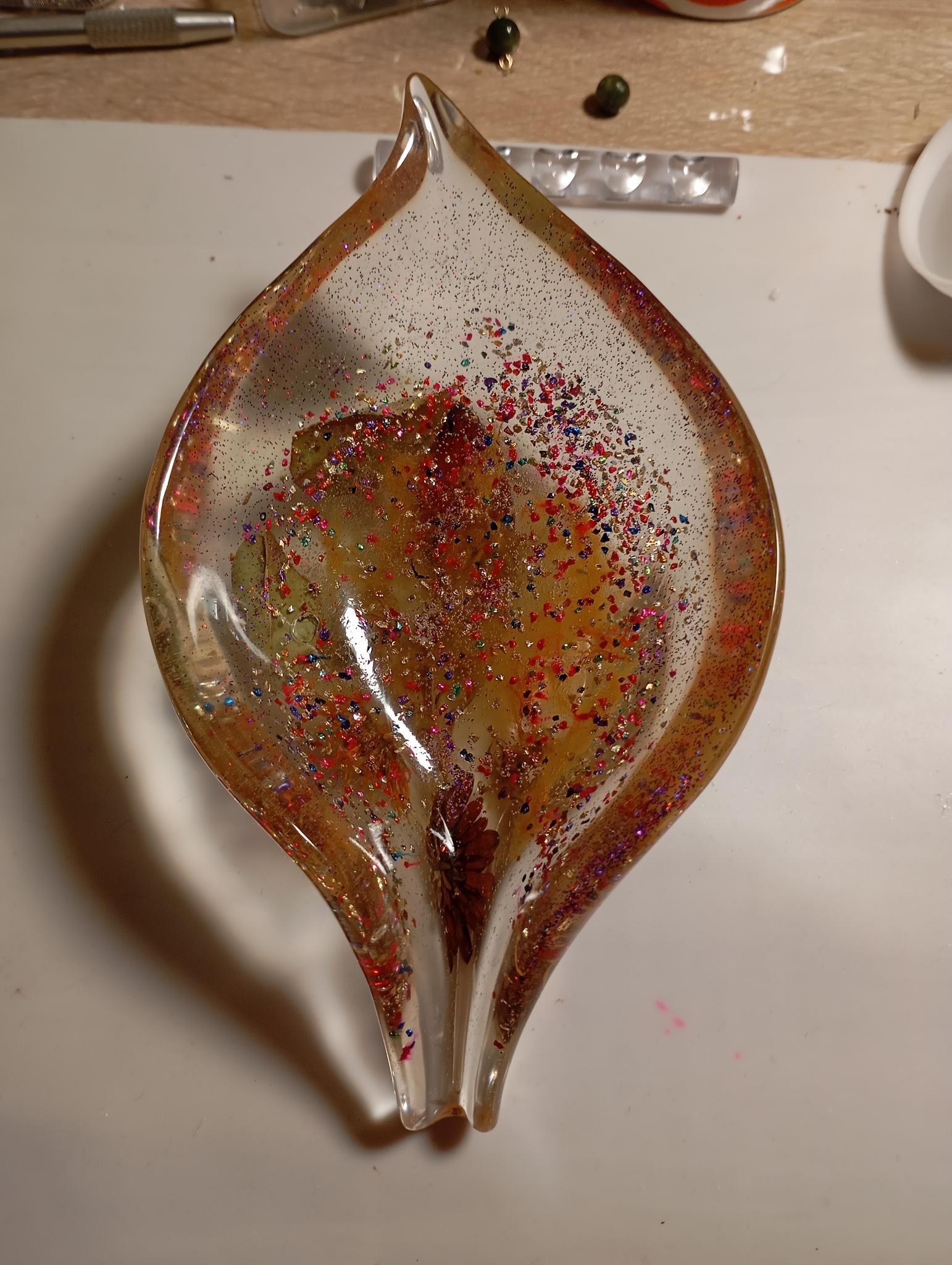 Porte savon Feuille  en résine