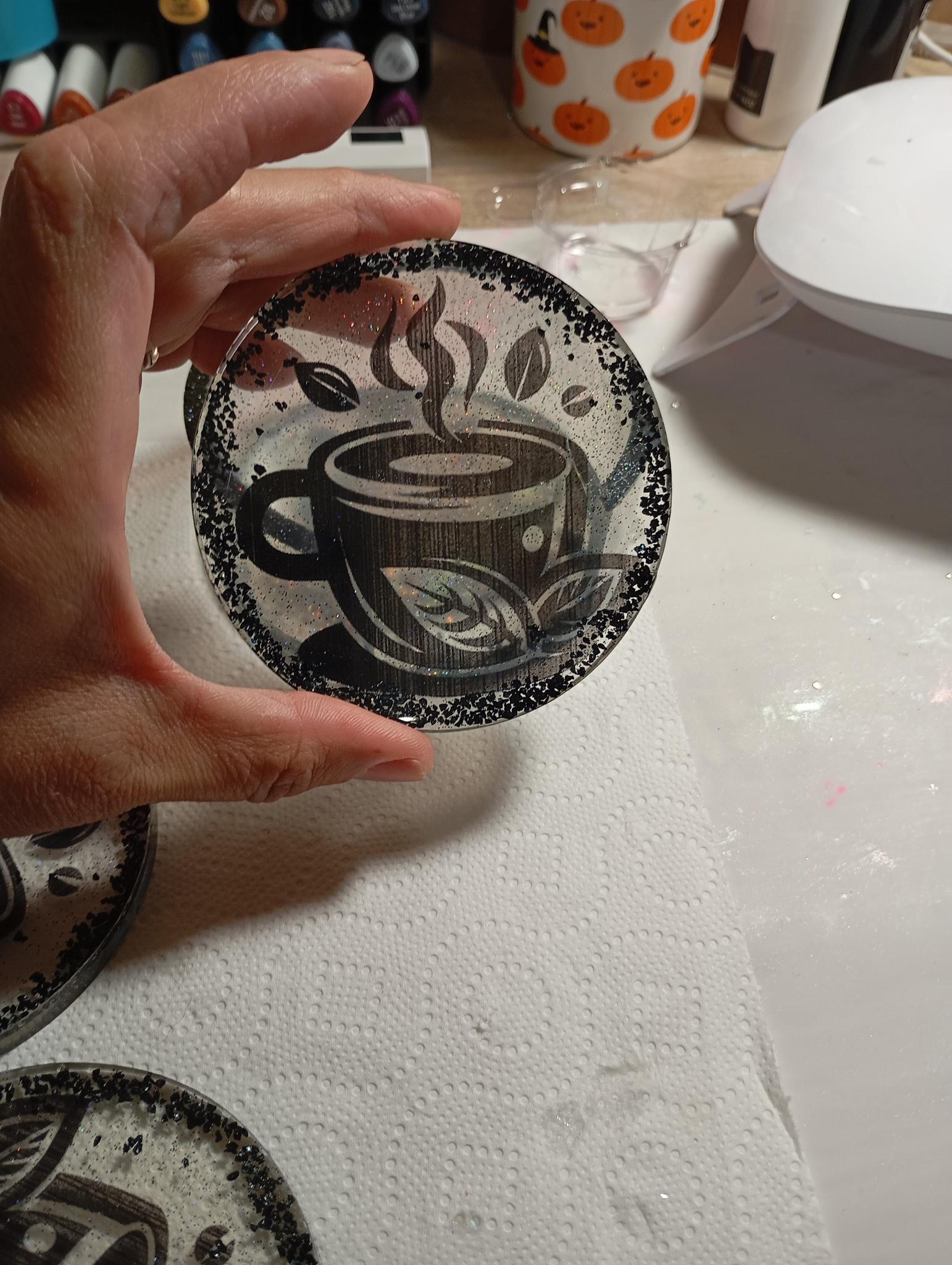 Set de sous-verres en résine