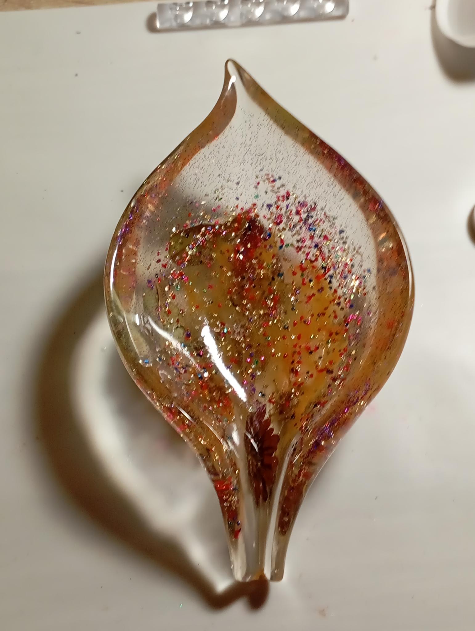 Porte savon Feuille  en résine