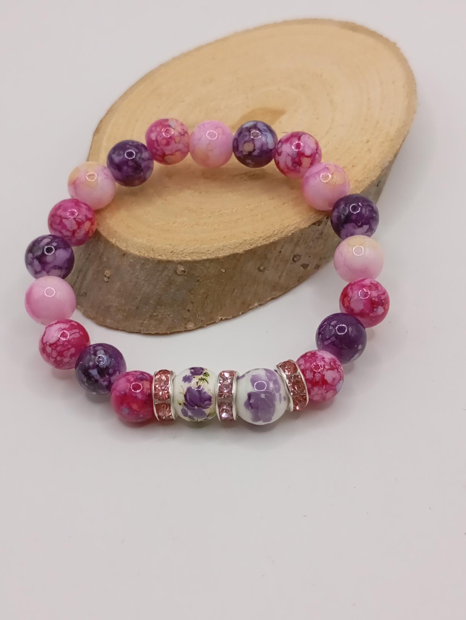Bracelet en perles colorées pour Enfants 