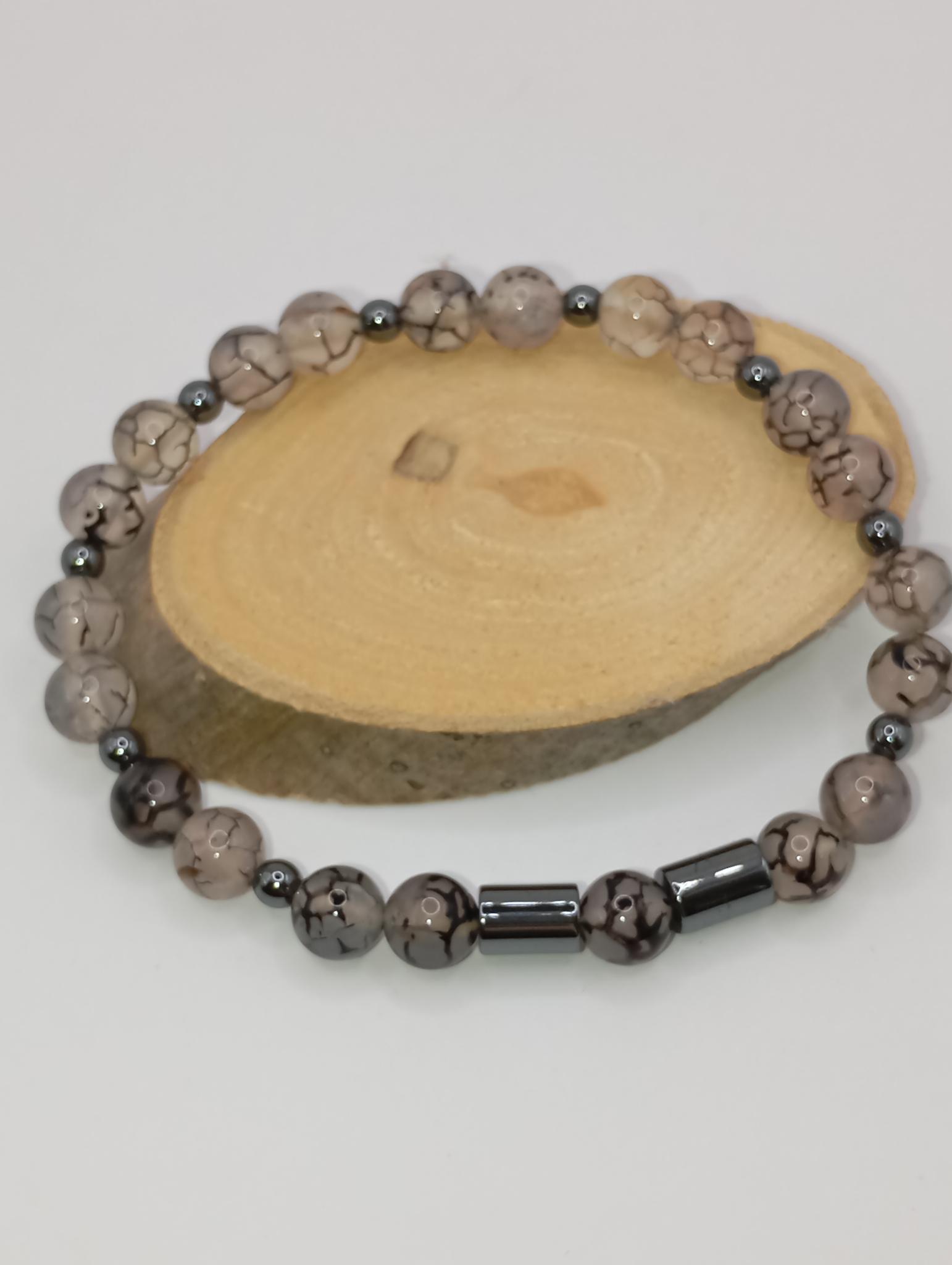 Bracelet en Agate Veine de Dragon