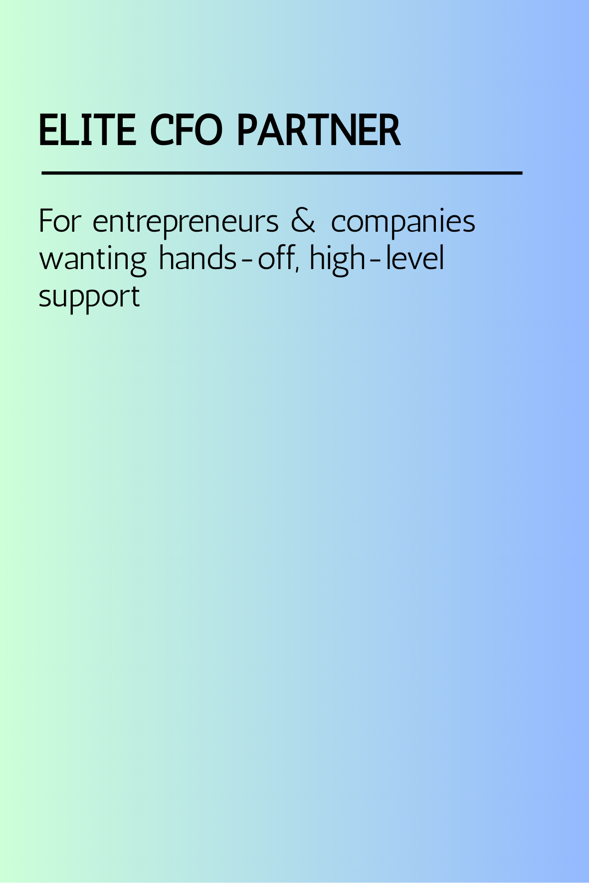 Elite CFO Partner Bookkeeping