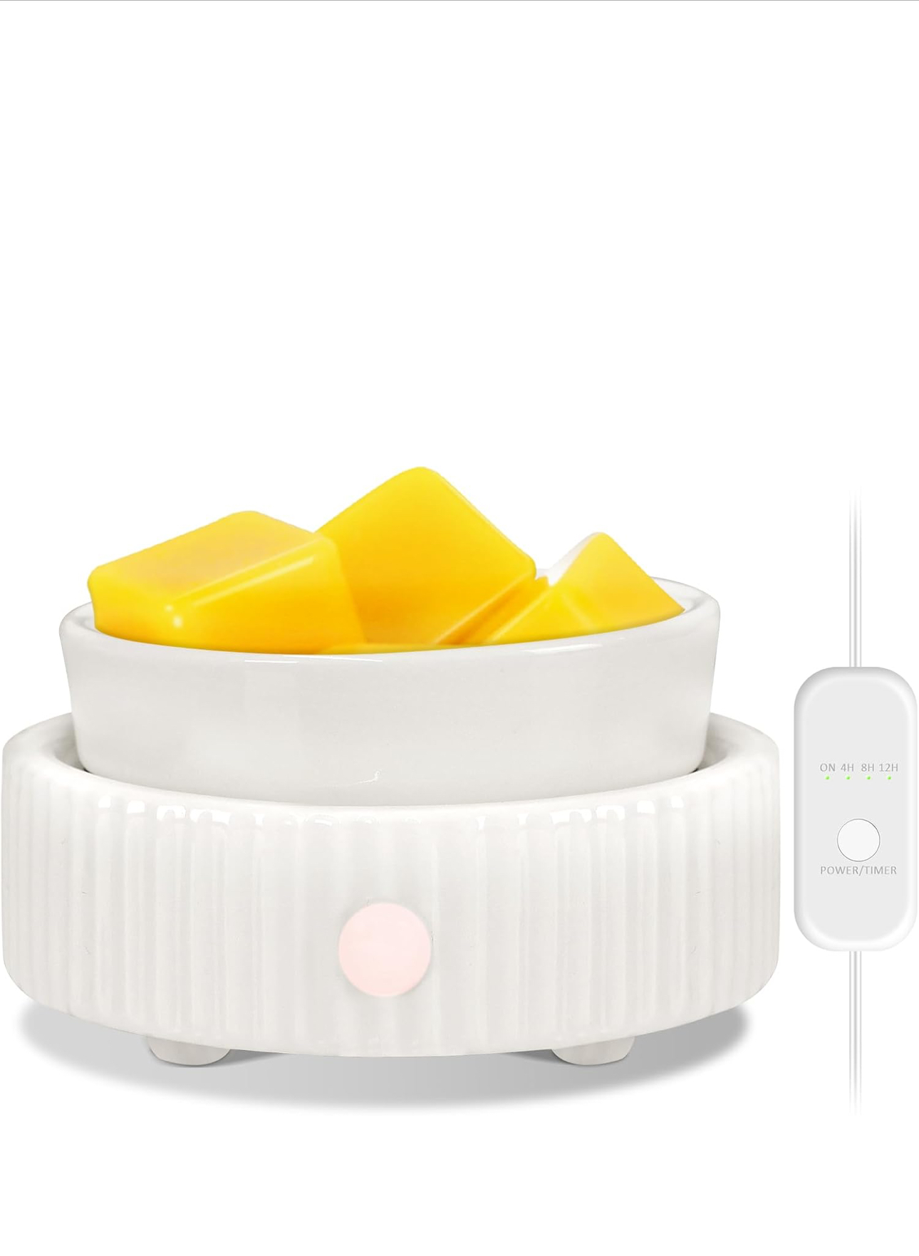 White Electric Oil/Wax Burner with Timer