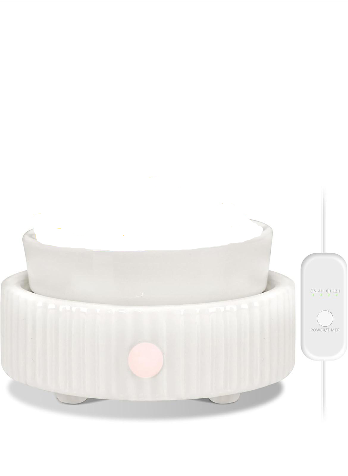 White Electric Oil/Wax Burner with Timer