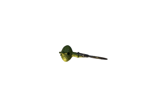 Green bass football jig head 