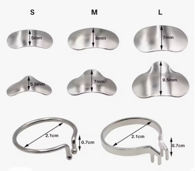 Set of Metal Gauges and Rings