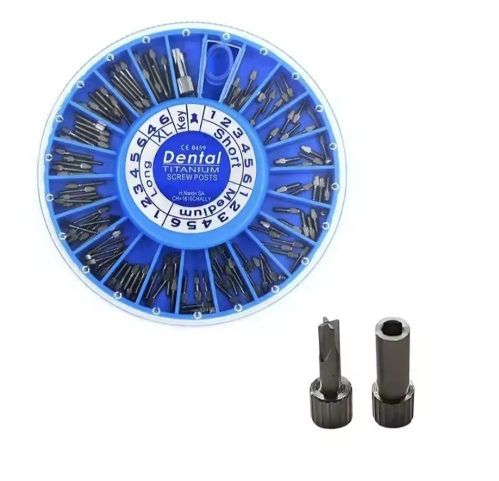 Dental Titanium Screw Posts Set
