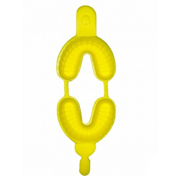 Yellow U-shaped Gel Seat Cushion