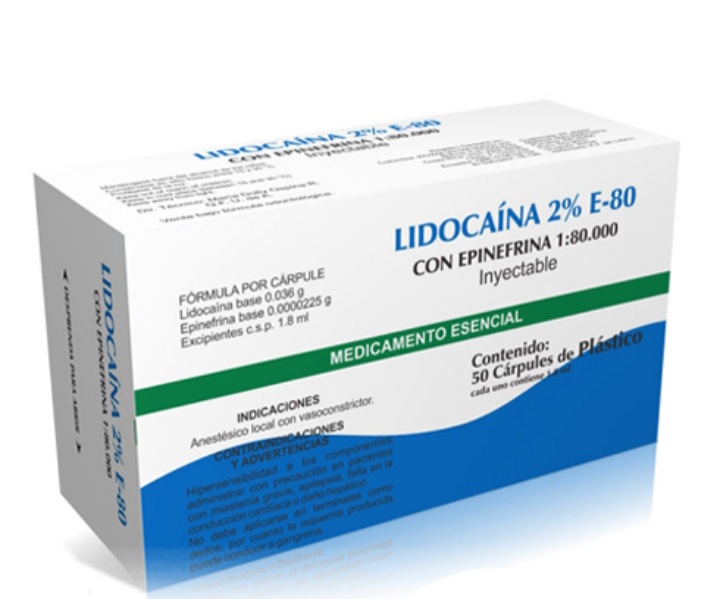Lidocaina 2% E-80