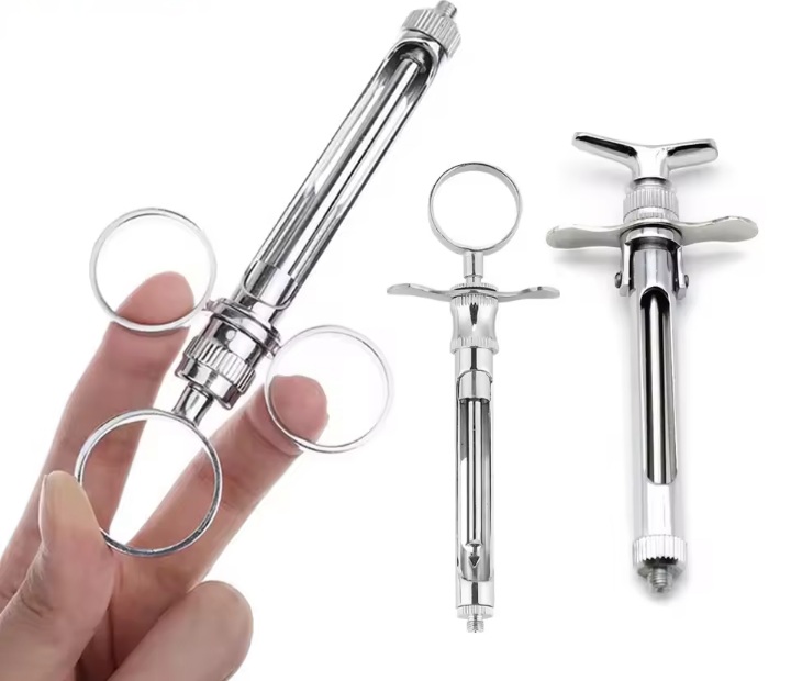 Stainless Steel Veterinary Syringe