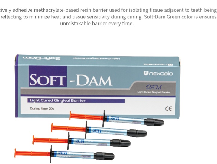 Soft-Dam Light Cured Gingival Barrier