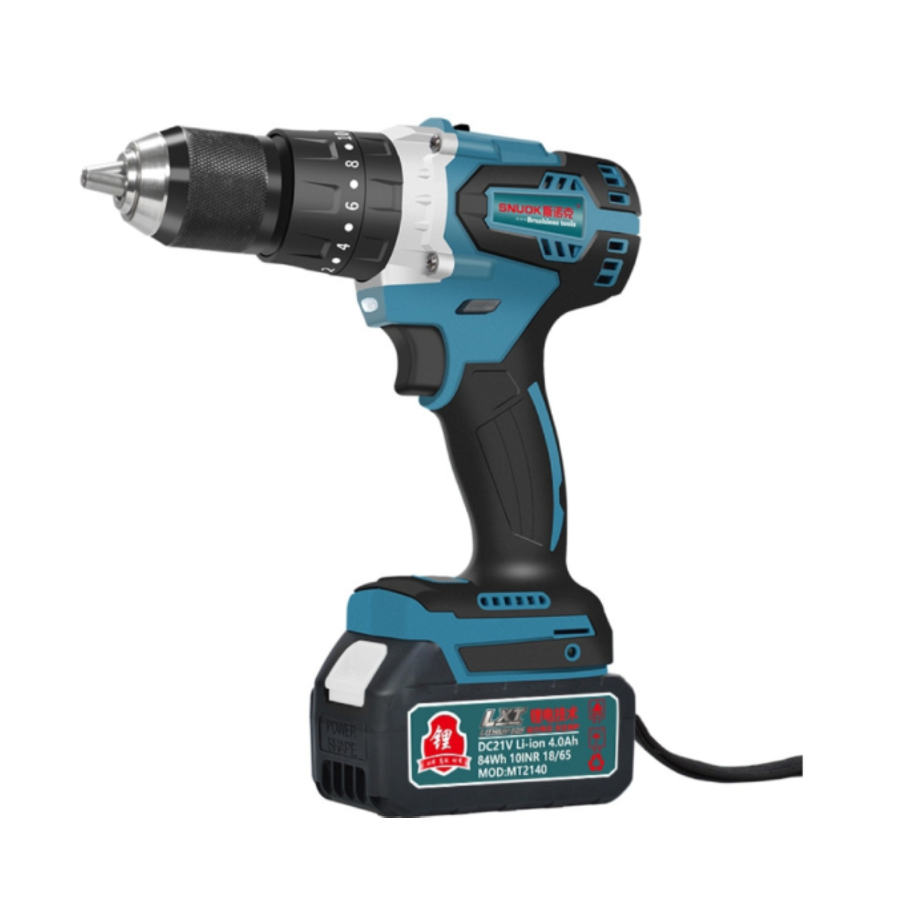 Bezszczotkowa wiertarko-wkrętarka udarowa dwubiegowa