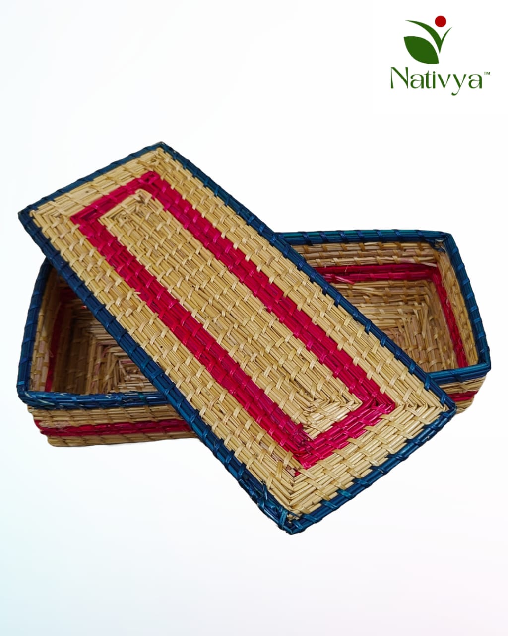 Handwoven Rectangular Basket