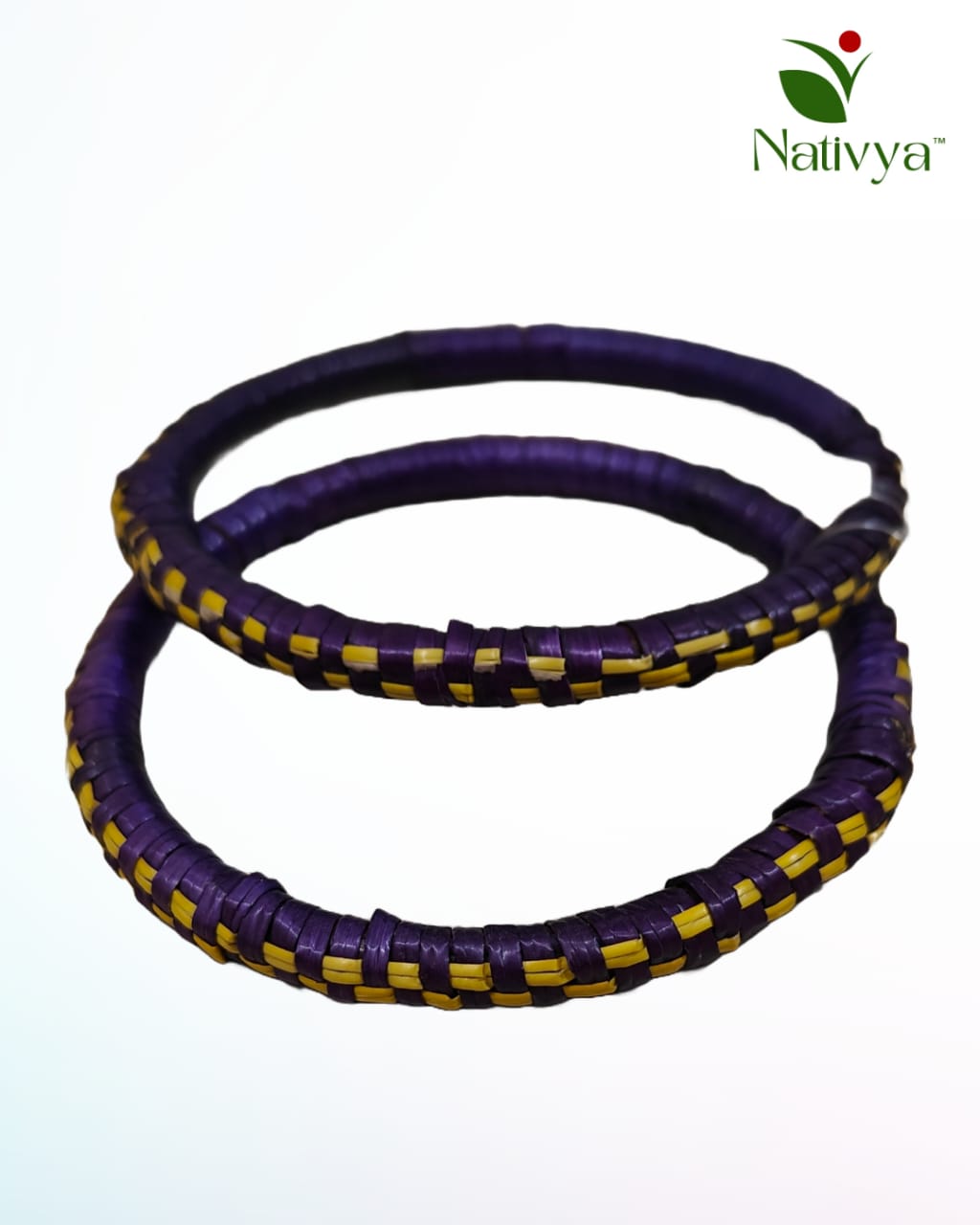 Handcrafted Purple Sikki Bangles
