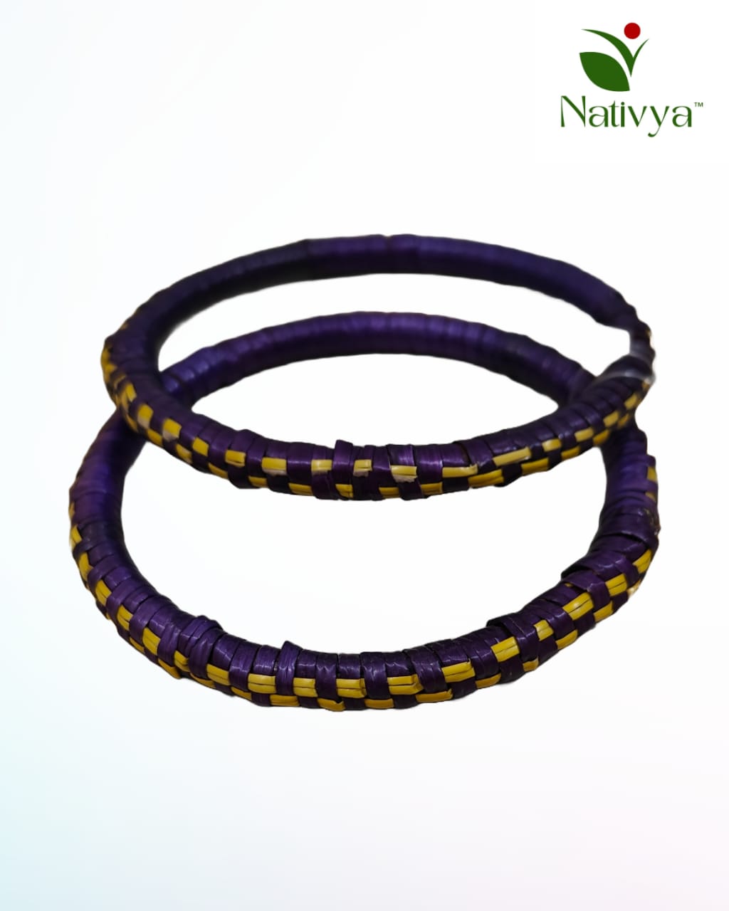 Handcrafted Purple Sikki Bangles