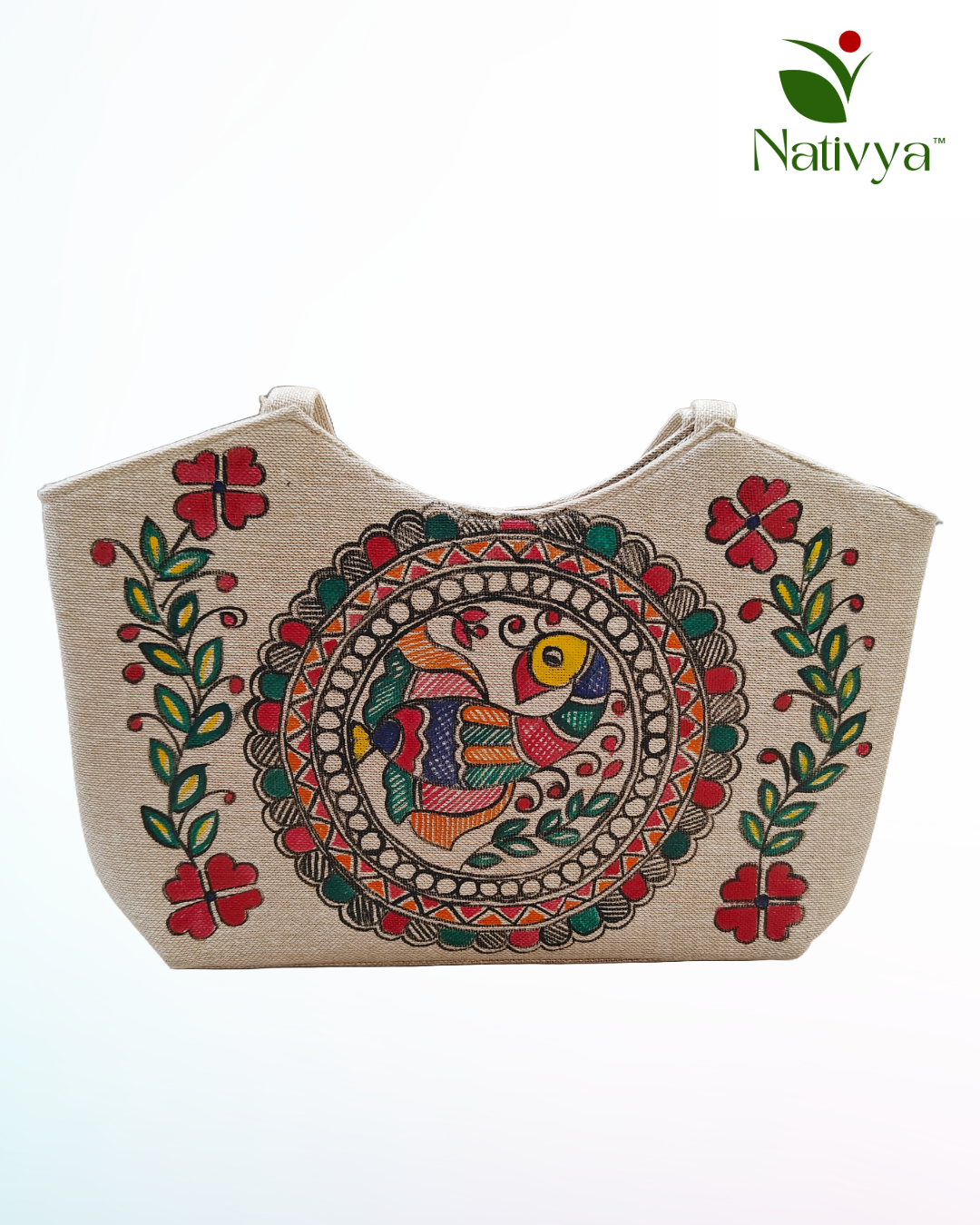Madhubani Painted Jute Bag