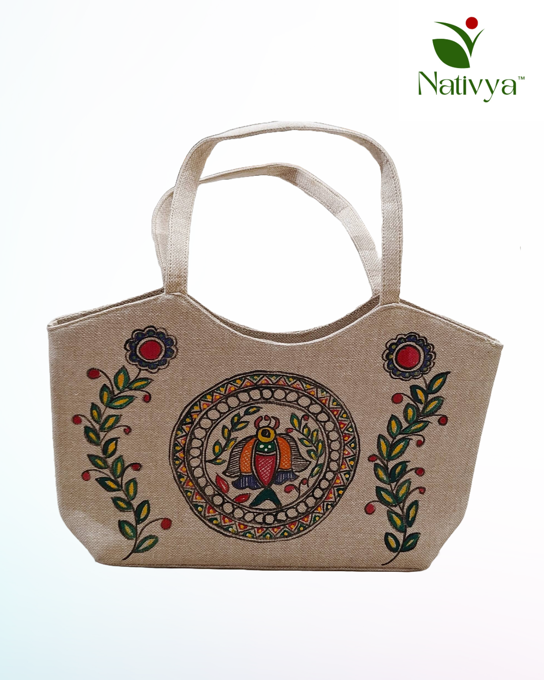Madhubani Painted Jute Bag