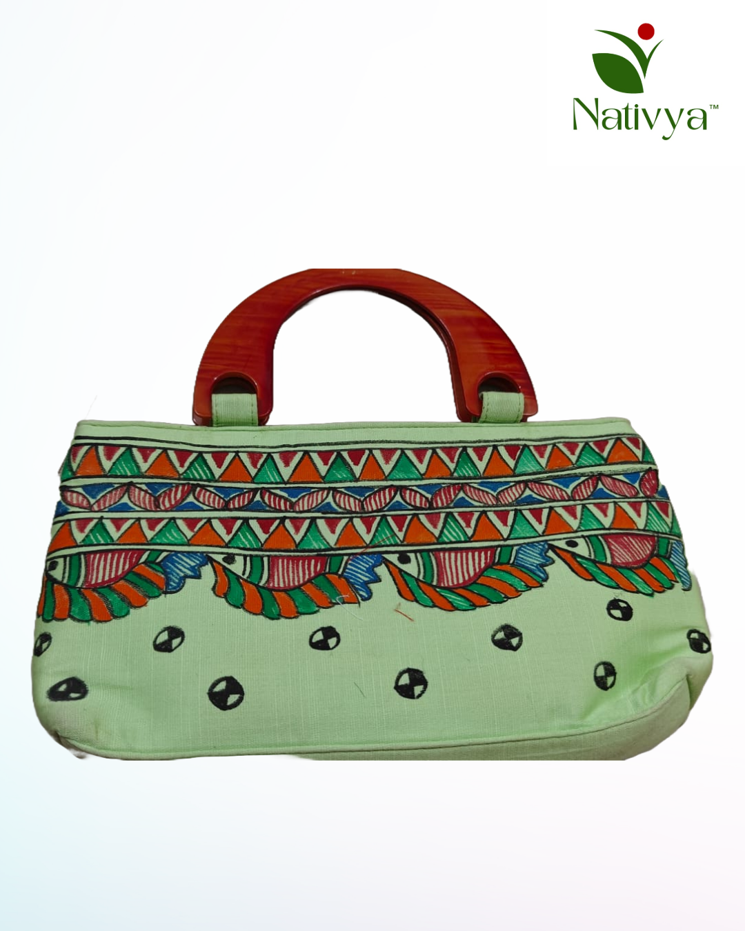 Hand-painted Silk Tote Bag