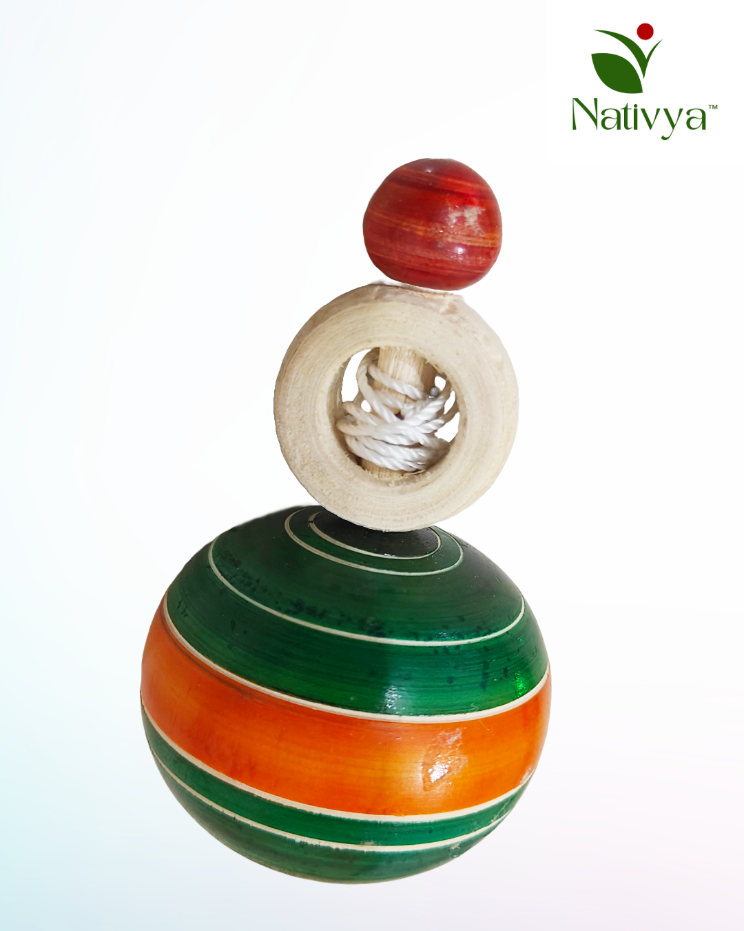 Colorful Wooden Spinning Top