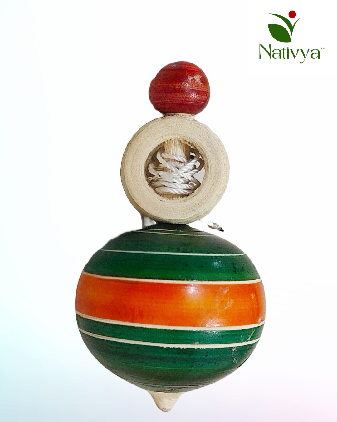 Colorful Wooden Spinning Top