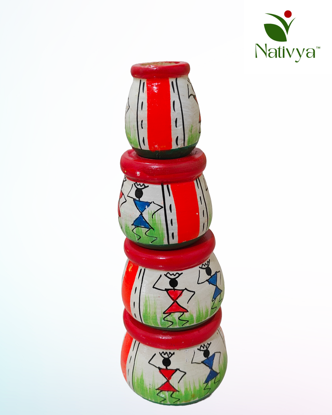 Hand-Painted Matka Toy