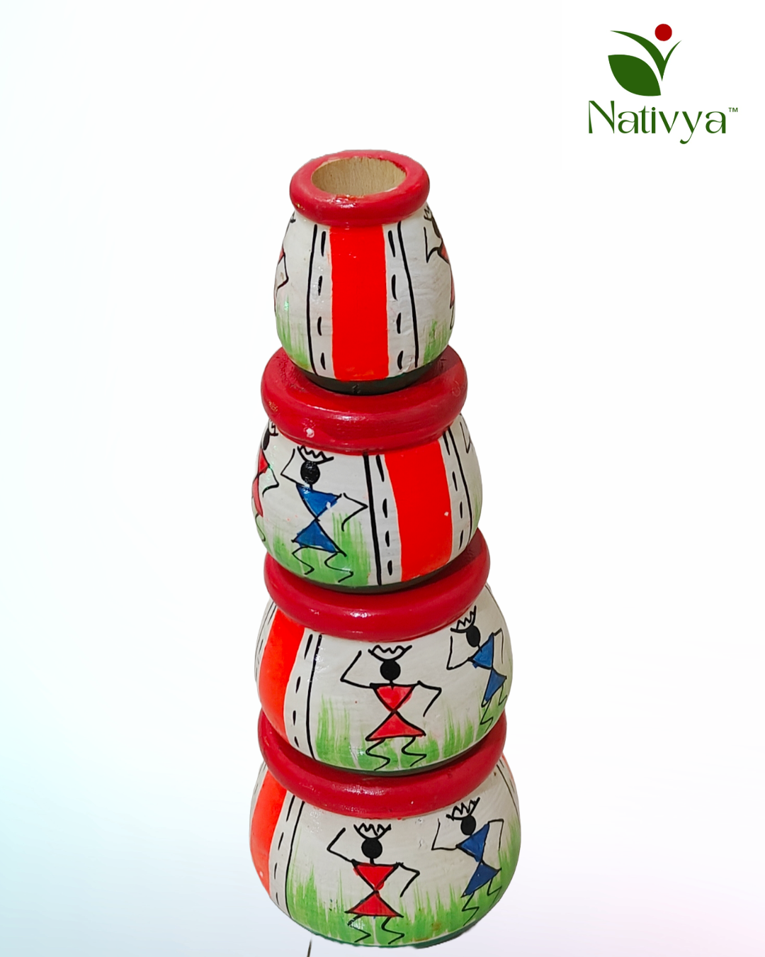 Hand-Painted Matka Toy