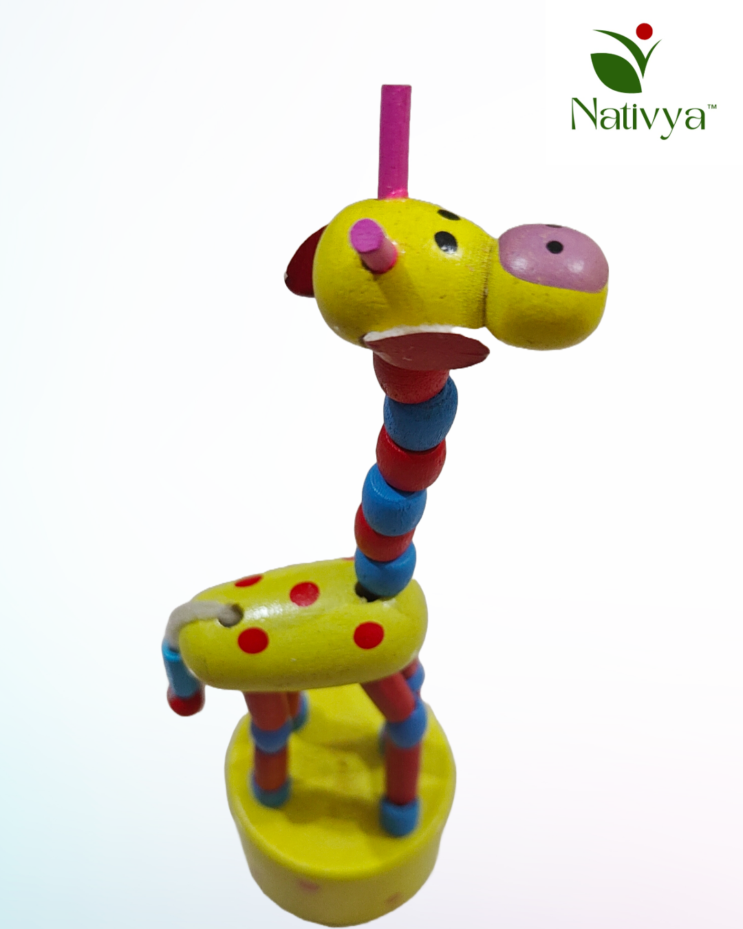 Wooden Giraffe Toy