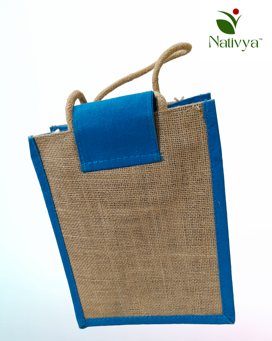 Decorative Jute Lunch Bag