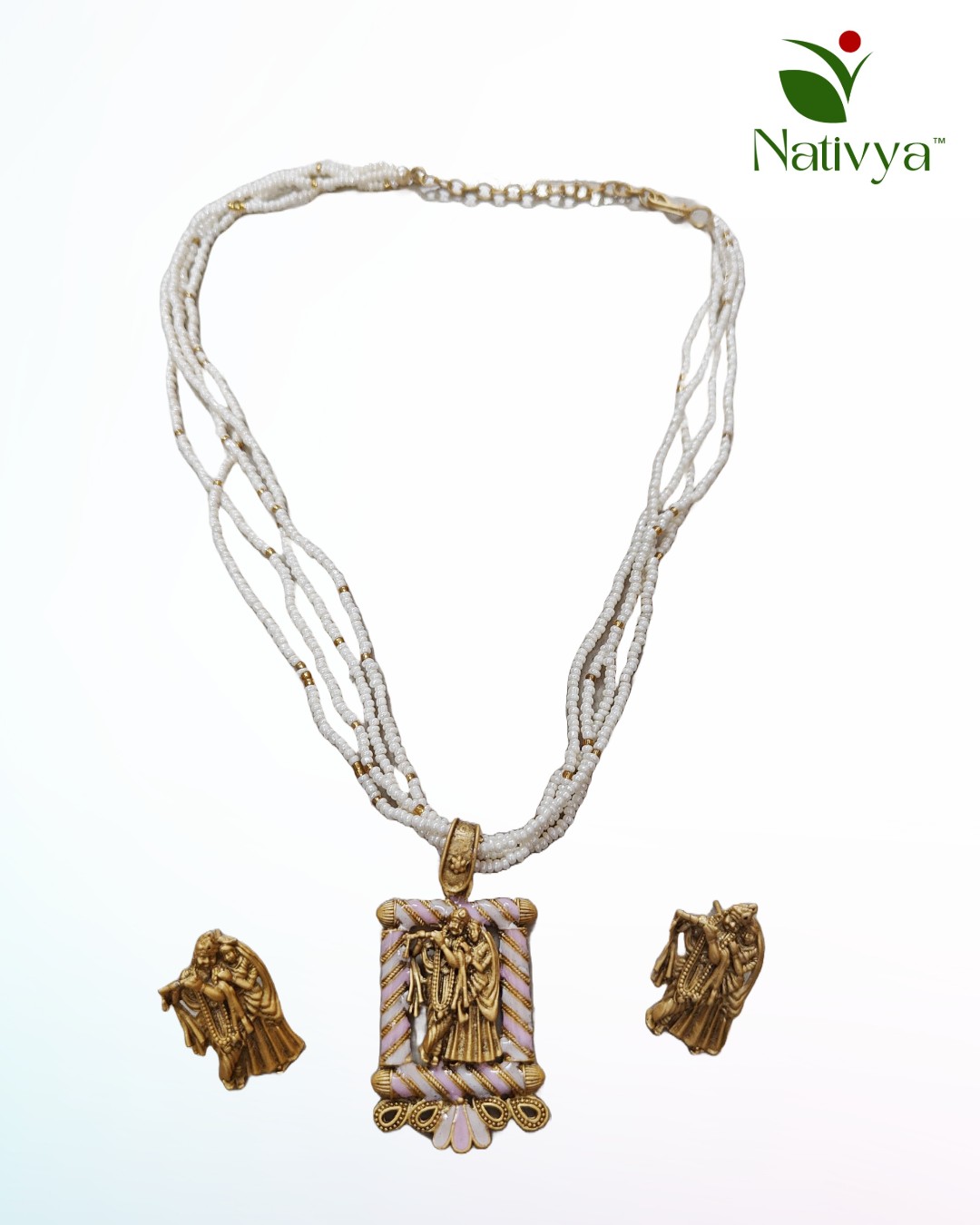 Handcrafted Necklace and Earrings Set