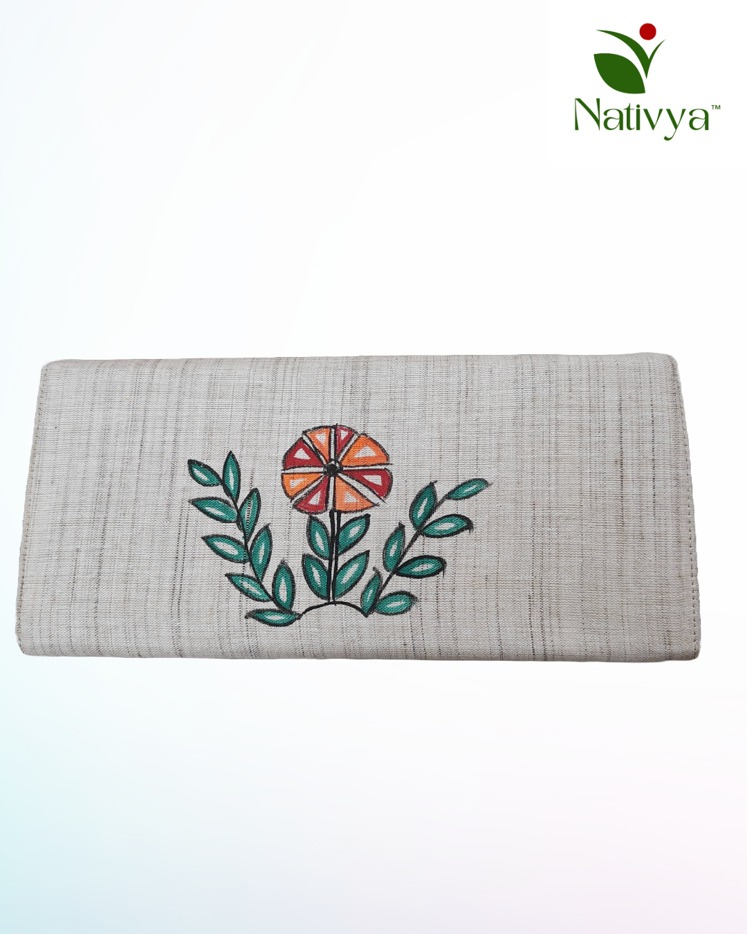 Hand Painted Silk Clutch