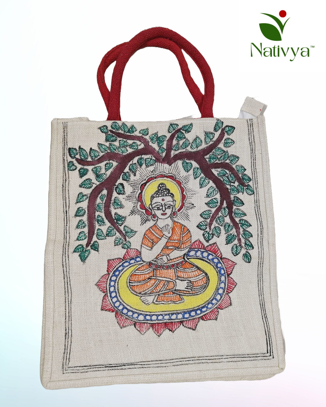 Buddha Canvas Jute Bag