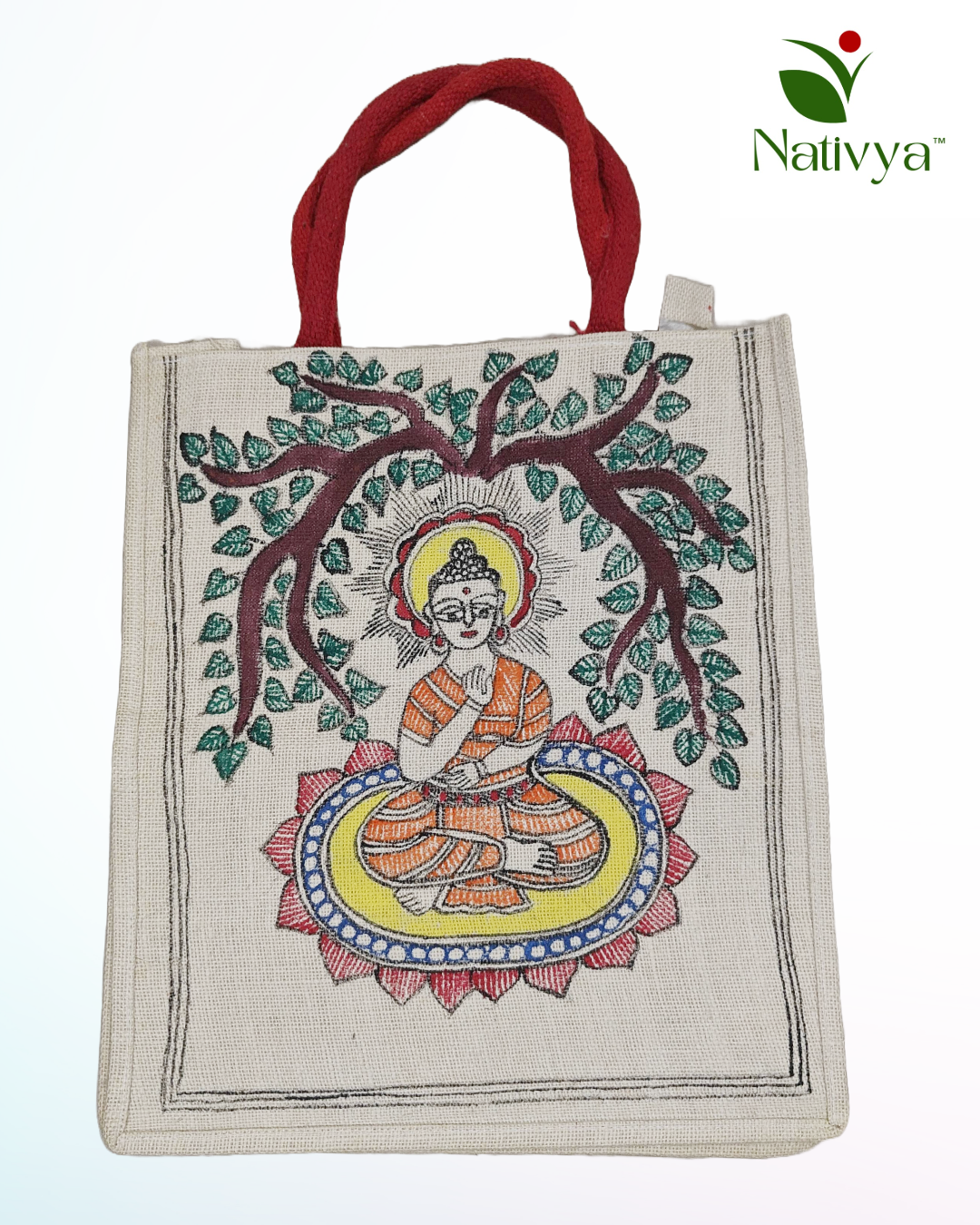 Buddha Canvas Jute Bag