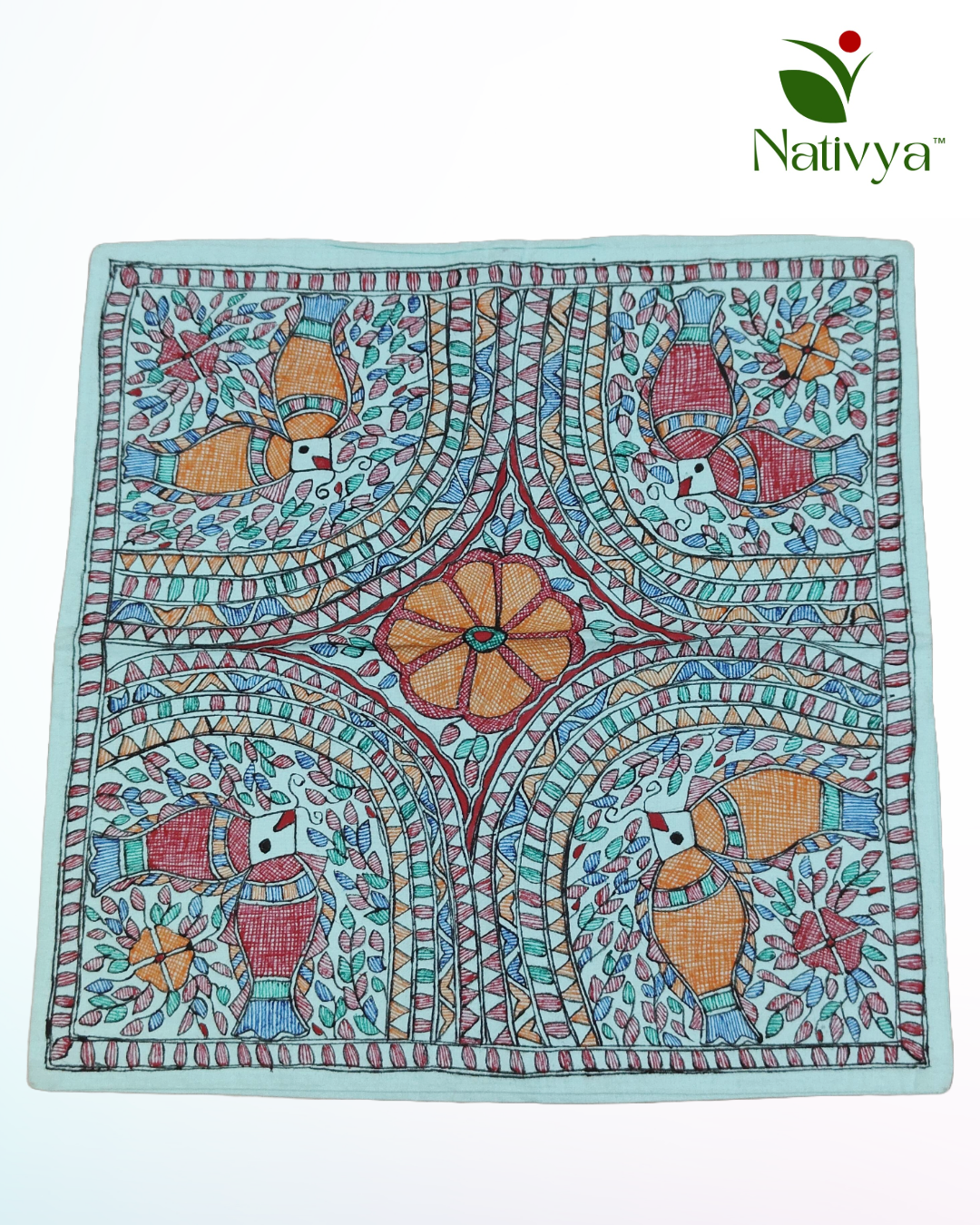 Painted Cushion Cover