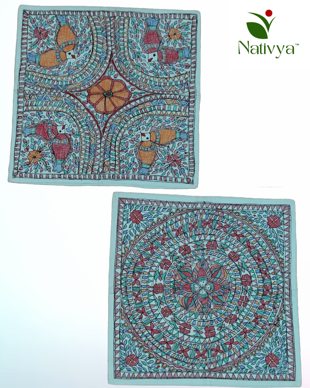 Painted Cushion Cover