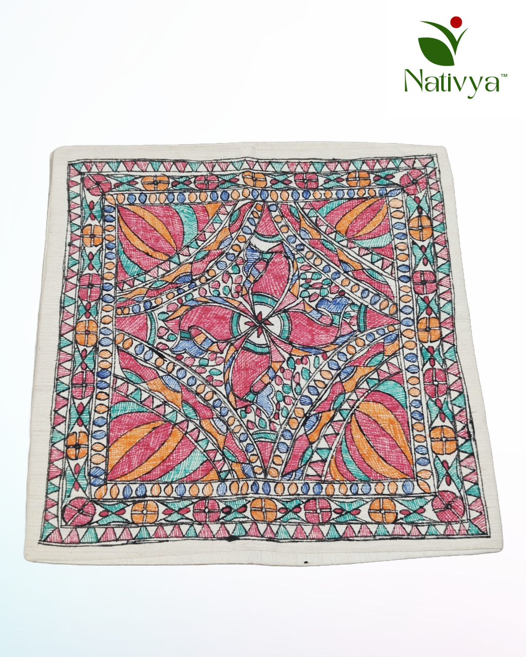 Hand-Painted cushion cover