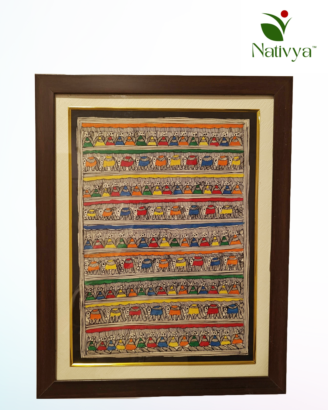 Framed Madhubani Painting