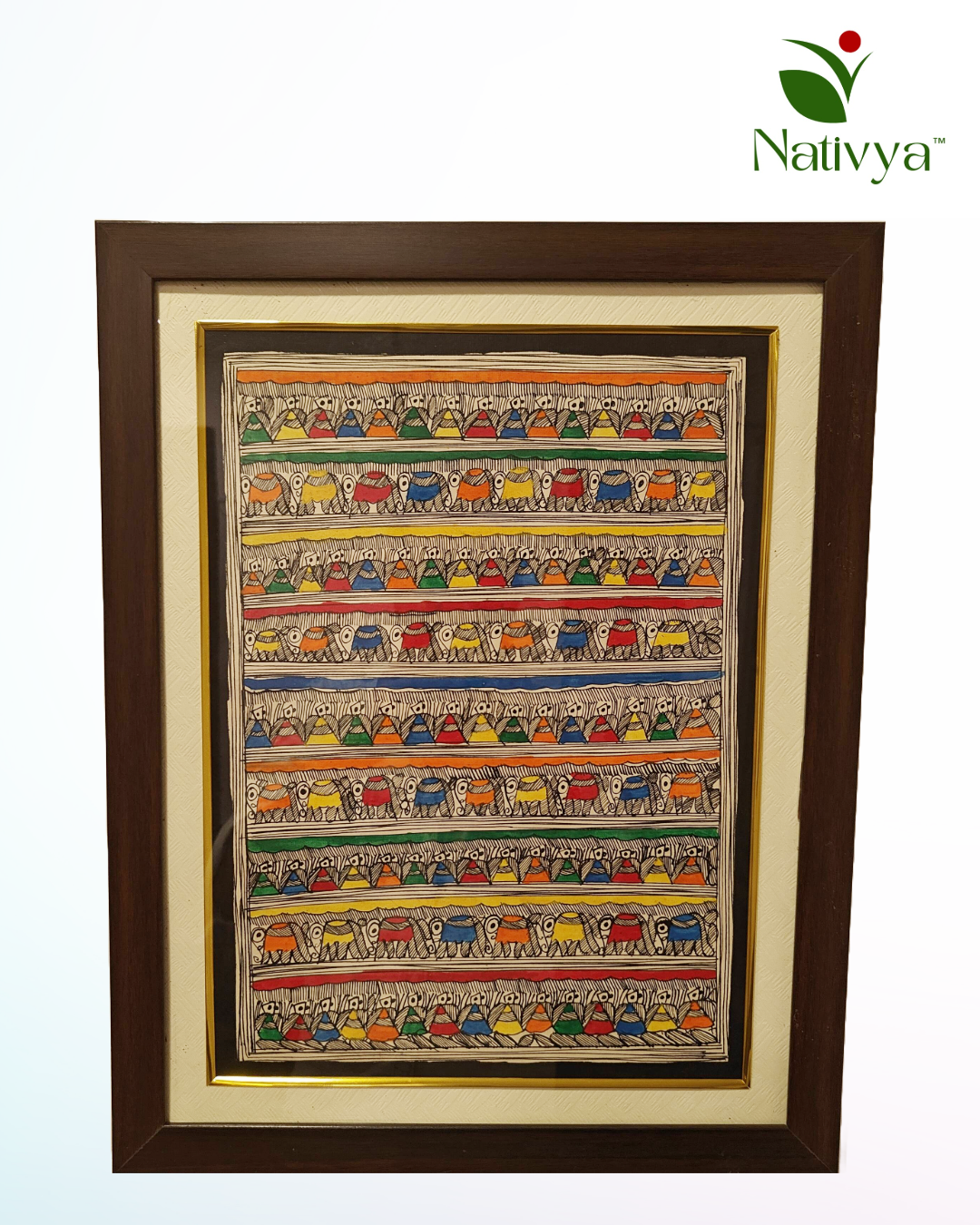 Framed Madhubani Painting