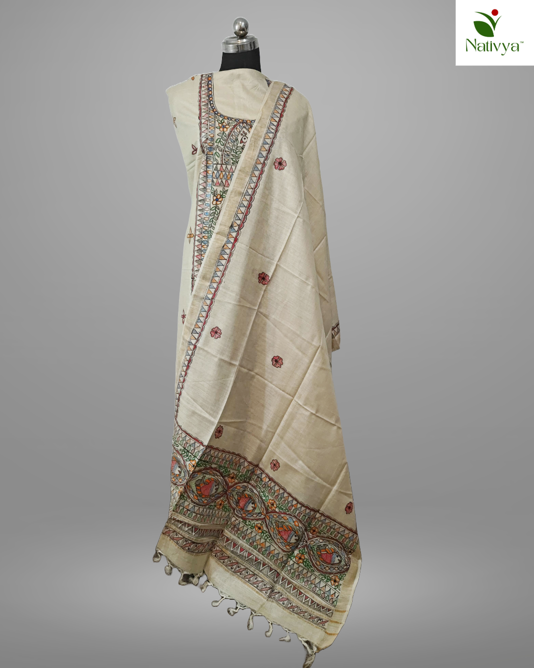 Tussar Silk Suit Piece