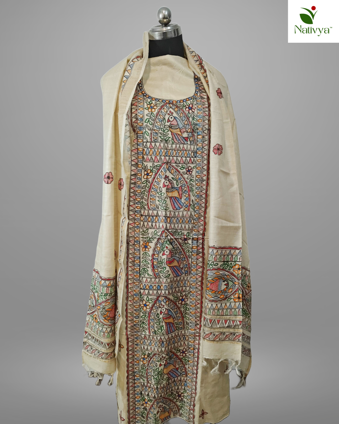 Tussar Silk Suit Piece