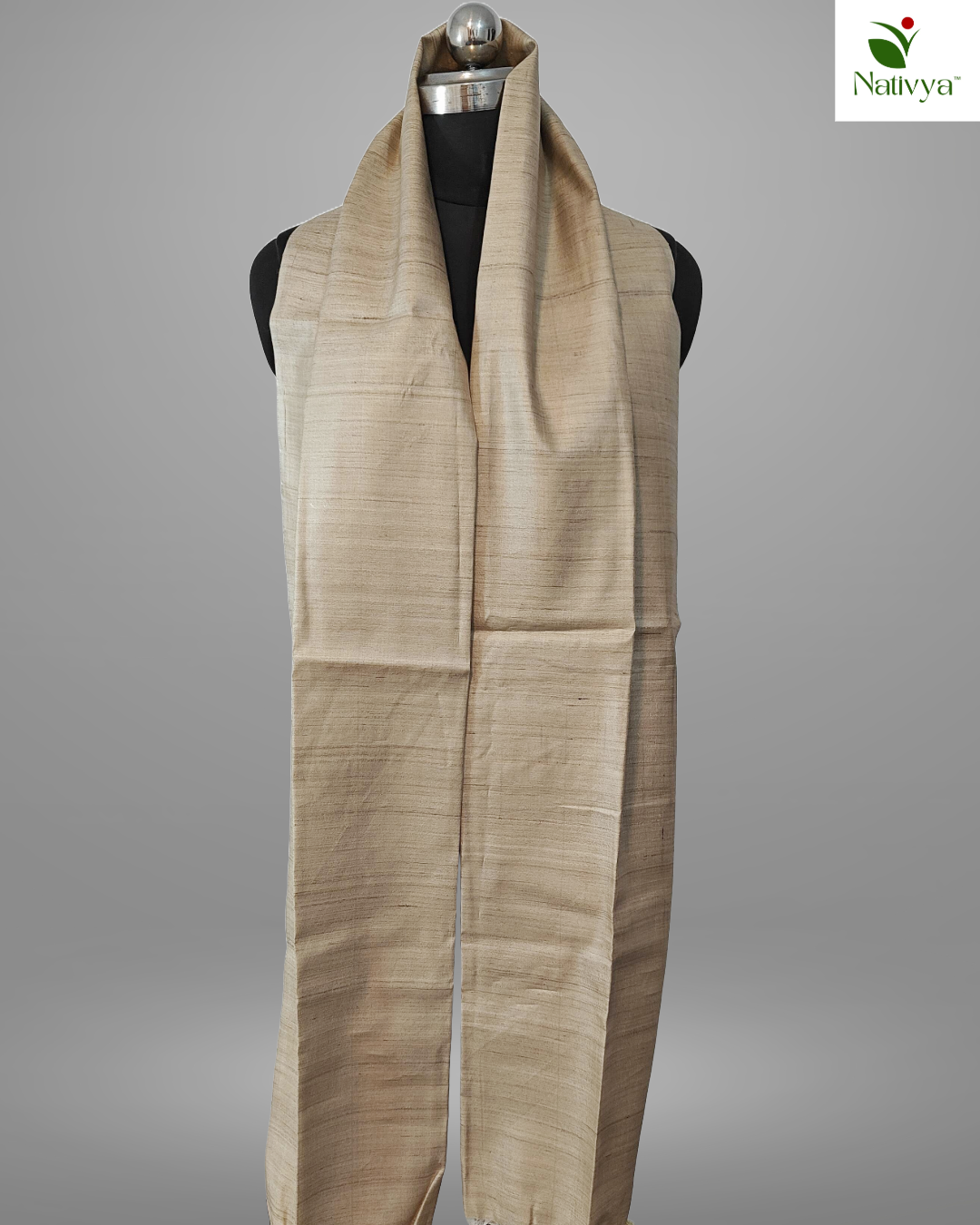 Natural Tussar Silk Dupatta
