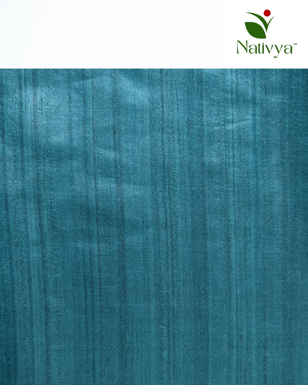 Aqua Kosa Tussar Fabric