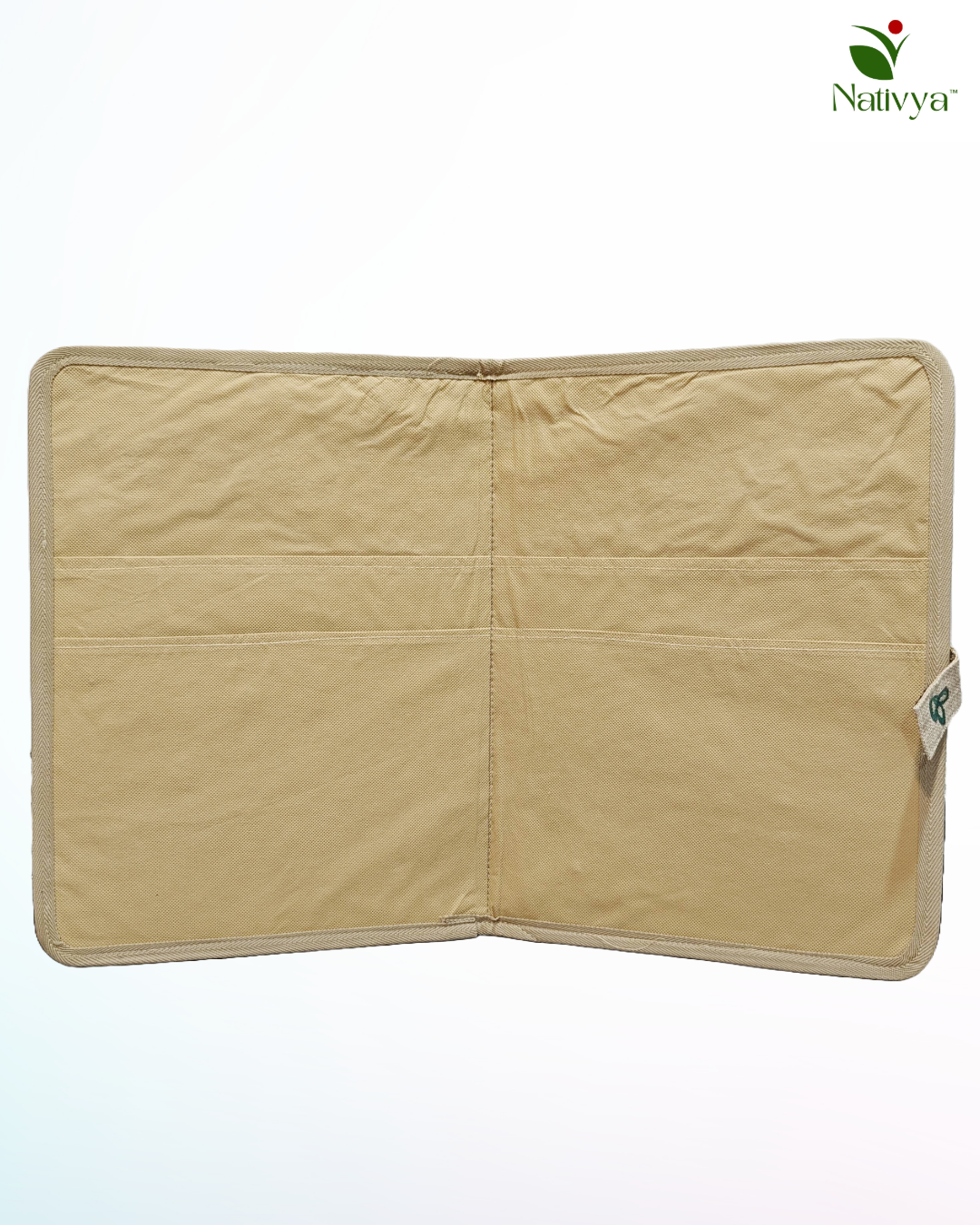 Traditional Hand-Painted Jute Folder