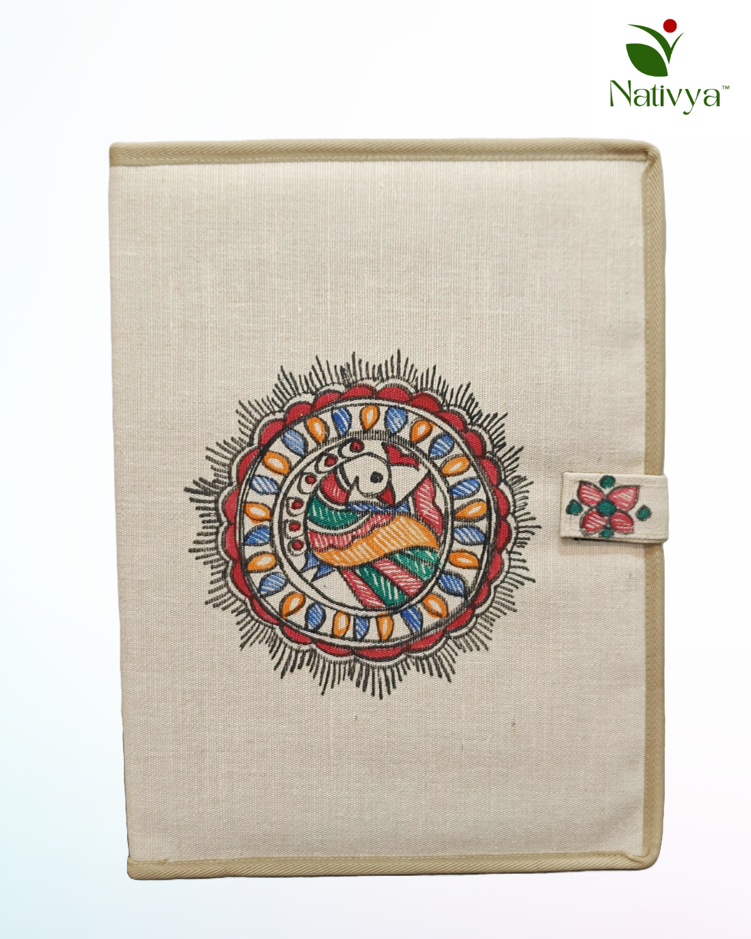 Eco-Conscious Jute Document Folder