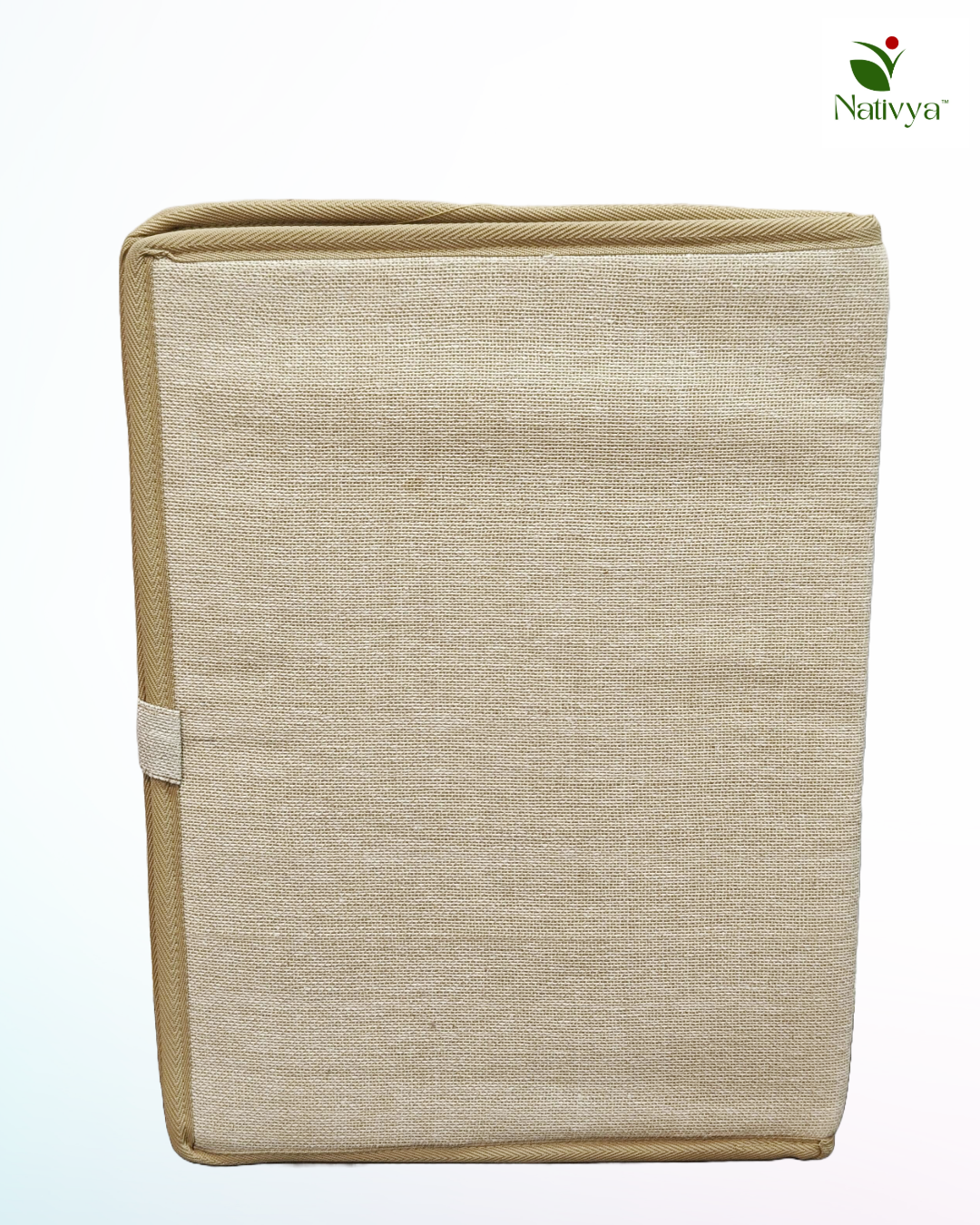 Hand-Painted Jute Document Folder