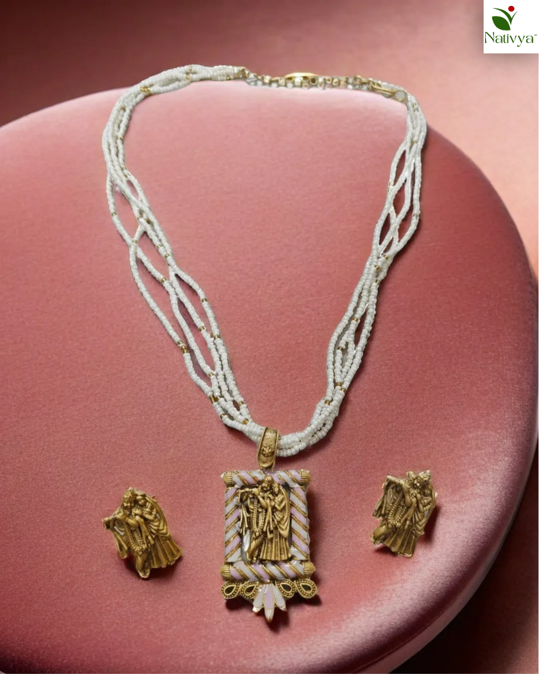 Handcrafted Necklace and Earrings Set